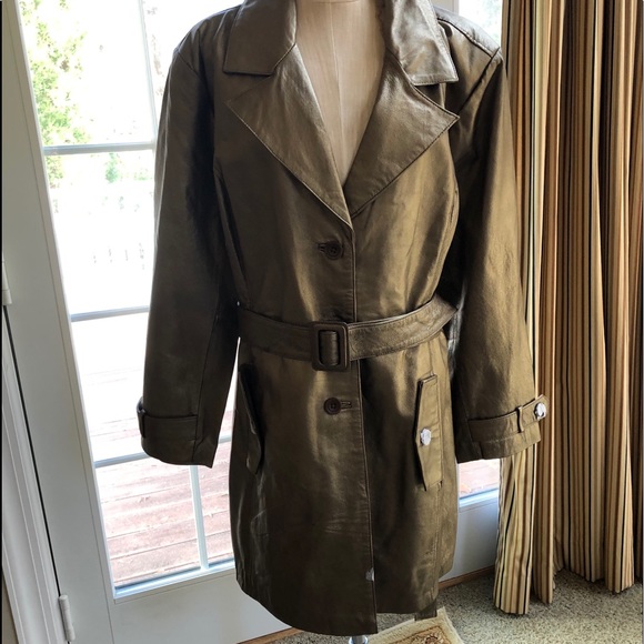 Centigrade Jackets & Blazers - Centigrade leather Trenchcoat